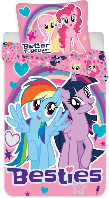 My Little Pony Baby Dekbedovertrek Besties - 100 x 135 cm + 40 x 60 cm