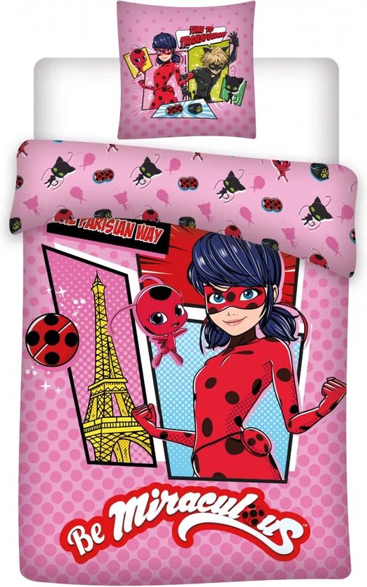 Miraculous Ladybug Baby Dekbedovertrek Is on a Roll! - 100 x 135 cm + 40 x 60 cm