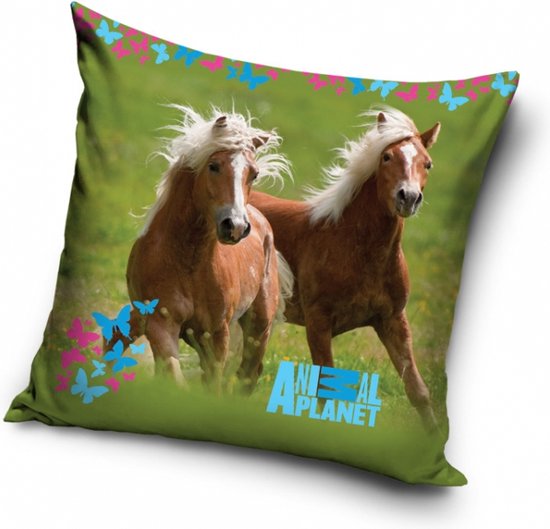 Animal Planet Paarden 40 x 40 kussensloop