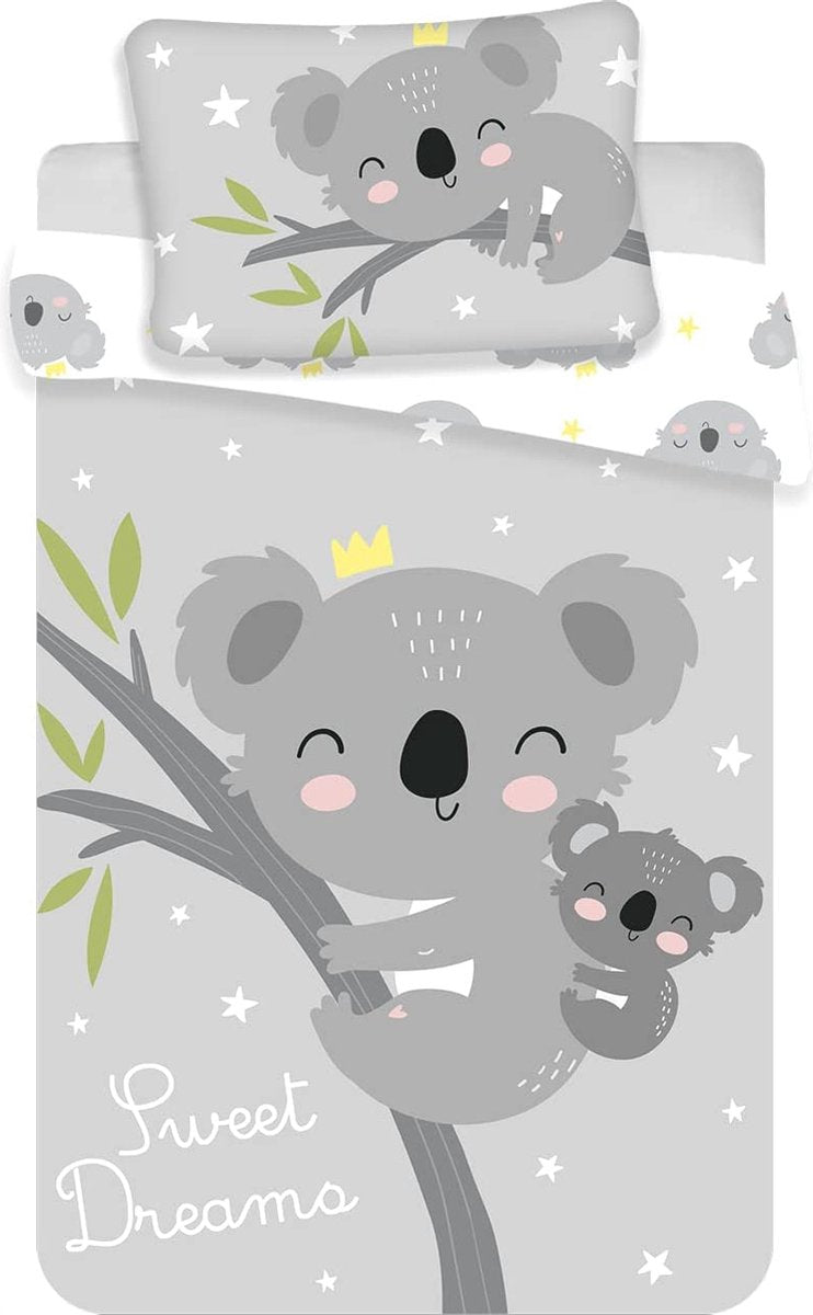 Koala Baby Dekbedovertrek - 100 x 135 cm + 40 x 60 cm