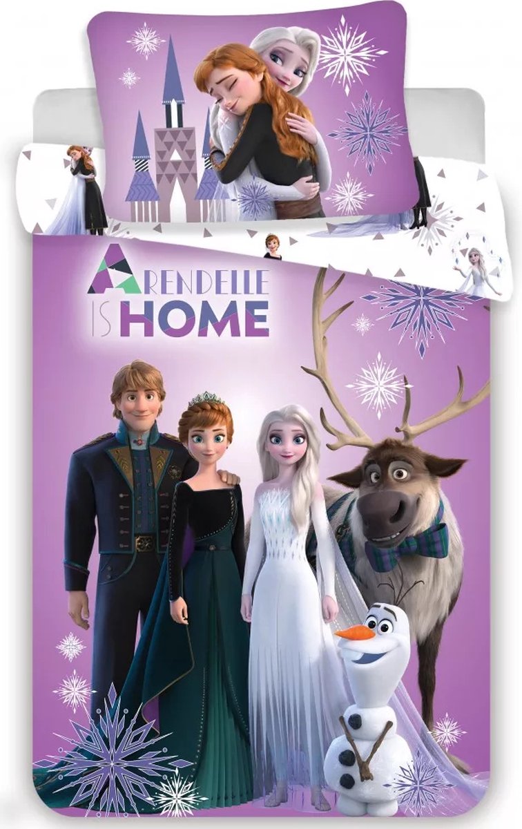 Disney Frozen Baby Dekbedovertrek Rendelle Is Home - 100 x 135 cm + 40 x 60 cm