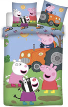 Lade das Bild in den Galerie-Viewer, Peppa Pig Dekbedovertrek Modder Spelen - 140 x 200 cm + 70 x 90 cm
