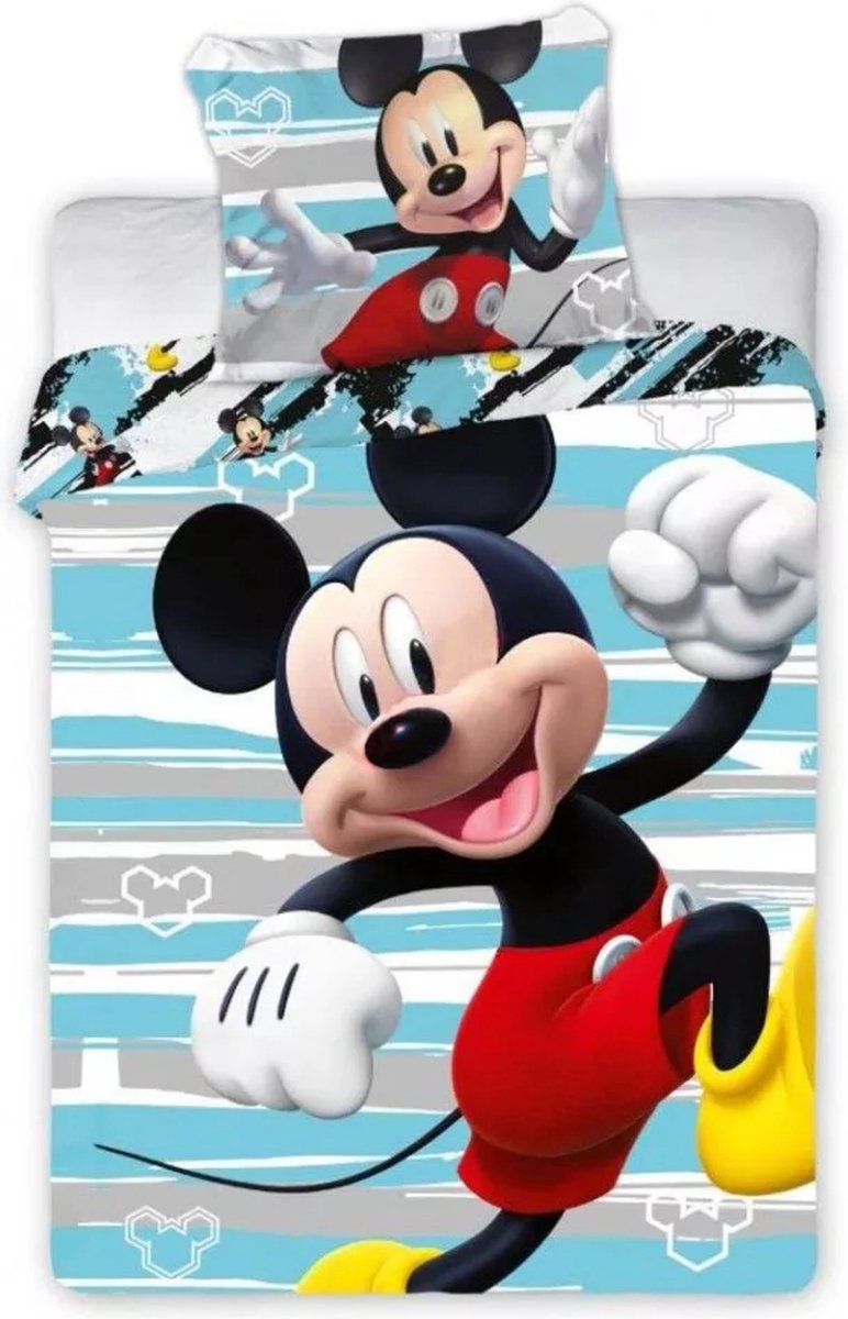 Disney Mickey Baby Dekbedovertrek - 100 x 135 cm + 40 x 60 cm